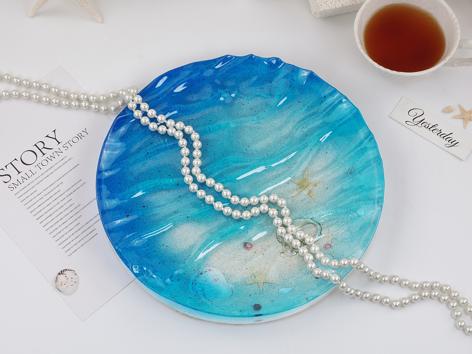 Sea Wave Tray Crystal Epoxy Re - Resin Ocean Wave Mold ulasan dan harga