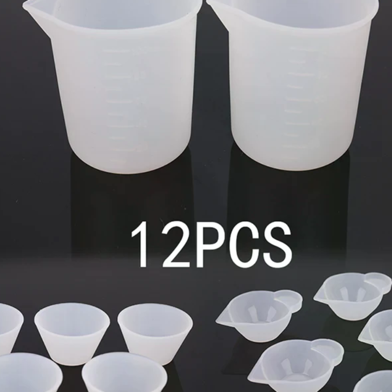 12Pcs Silicone Mixing Measurin - Mixing Cup Silicone ulasan dan harga