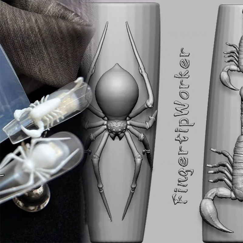 3D Spider Scorpion Silicone Na - Resin Pigment Set ulasan dan harga