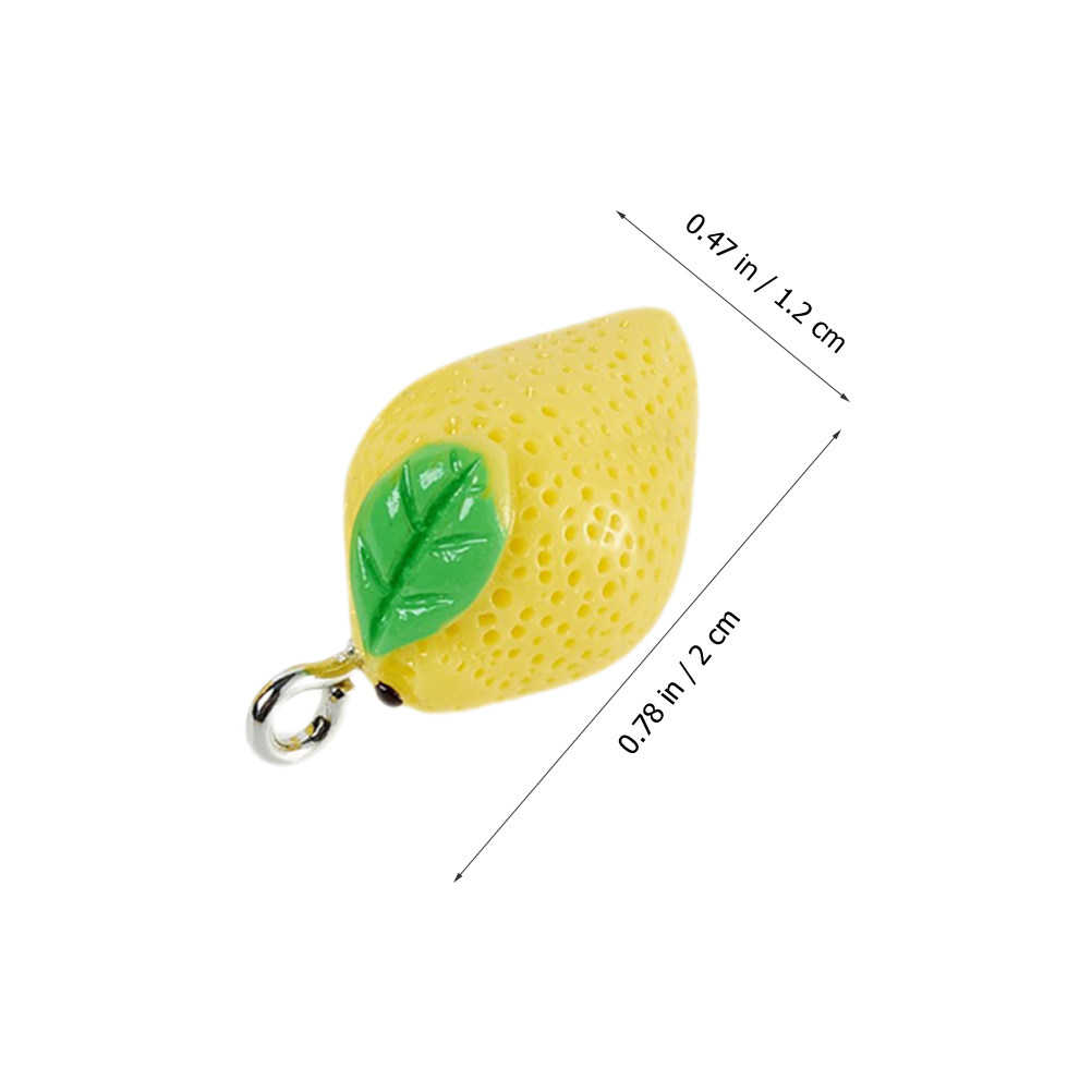 10Pcs Mini Lemon Charms Resin  - Resin Crafts ulasan dan harga