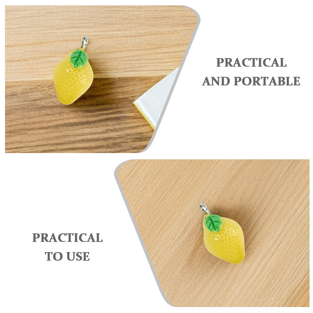 10Pcs Mini Lemon Charms Resin  - Resin Crafts ulasan dan harga