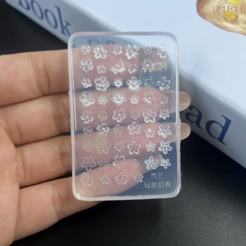 Pcs Silicone Nail Art Mold Flo - Resin Pigment Set ulasan dan harga