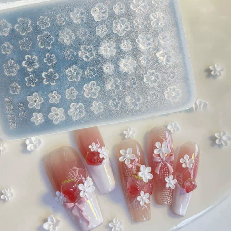 Pcs Silicone Nail Art Mold Flo - Resin Pigment Set ulasan dan harga