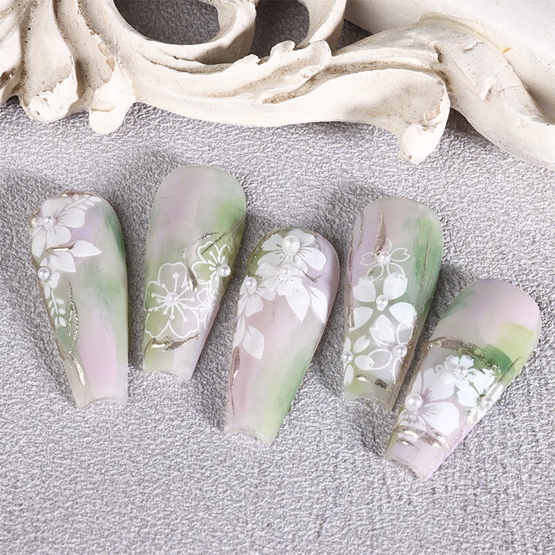 Pcs Silicone Nail Art Mold Flo - Resin Pigment Set ulasan dan harga