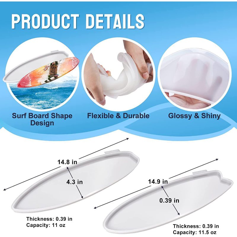 Surfboard Resin Tray Molds Sur - Resin Ocean Wave Mold ulasan dan harga