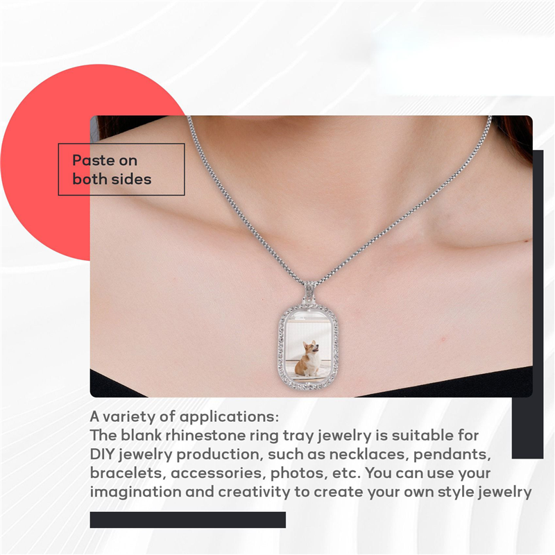 WORTHOWN-48Pcs Sublimation Rhi - Bezels Set Pendant ulasan dan harga