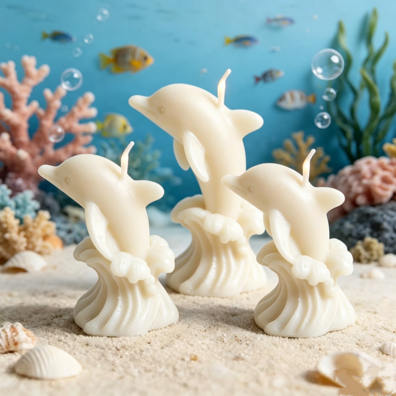 3D Whale & Dolphin with Wave S - Resin Ocean Wave Mold ulasan dan harga