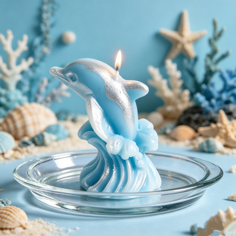 3D Whale & Dolphin with Wave S - Resin Ocean Wave Mold ulasan dan harga
