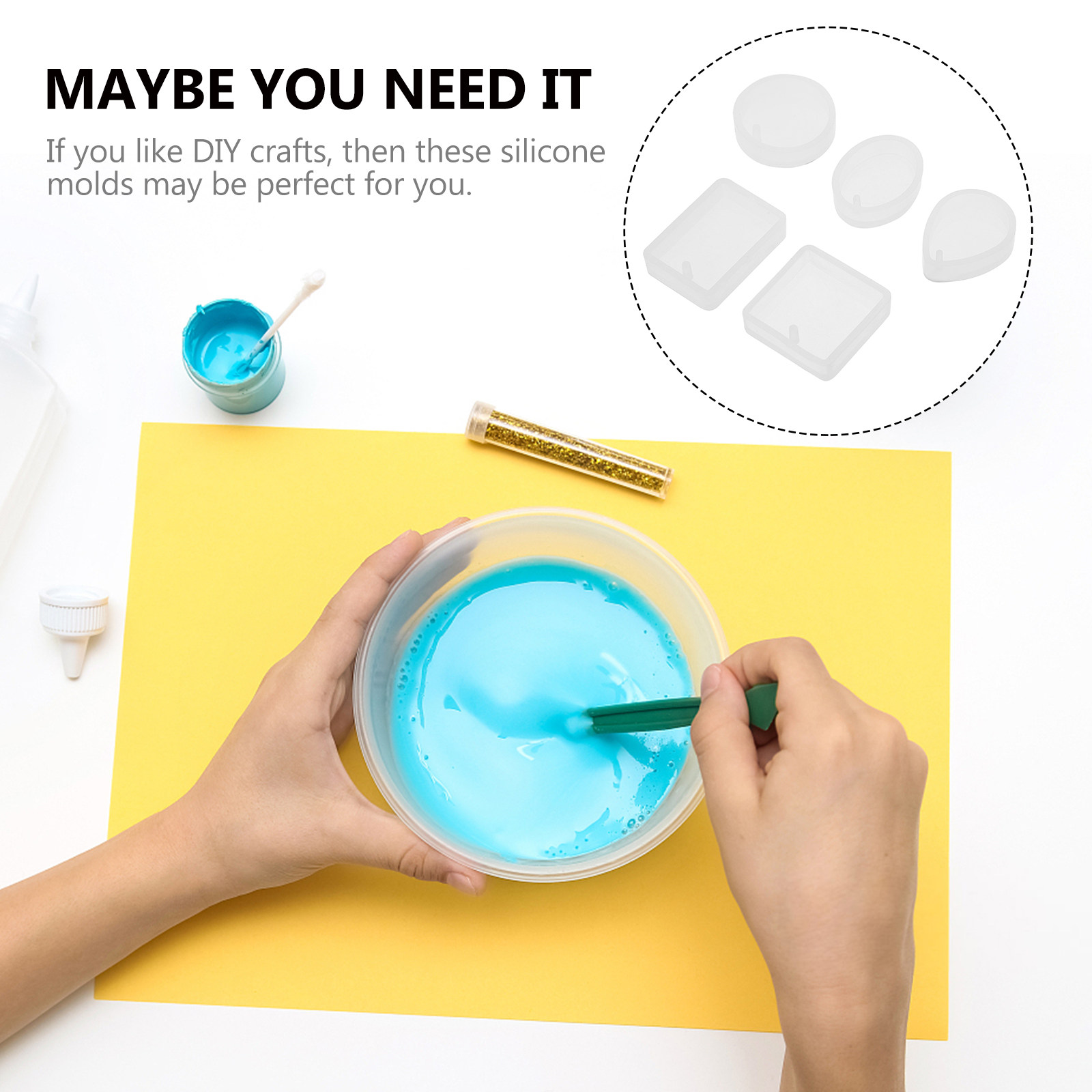 10pcs Pendant Mold Set Silicon - Resin Craft Kit ulasan dan harga