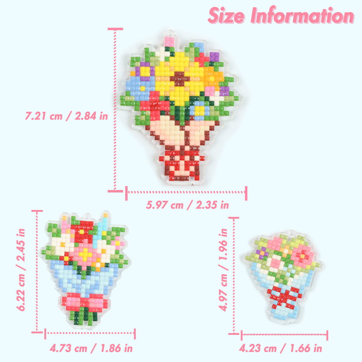 FOREVER YOUNG 3PCS Bouquet Acr - Resin Craft Kit ulasan dan harga