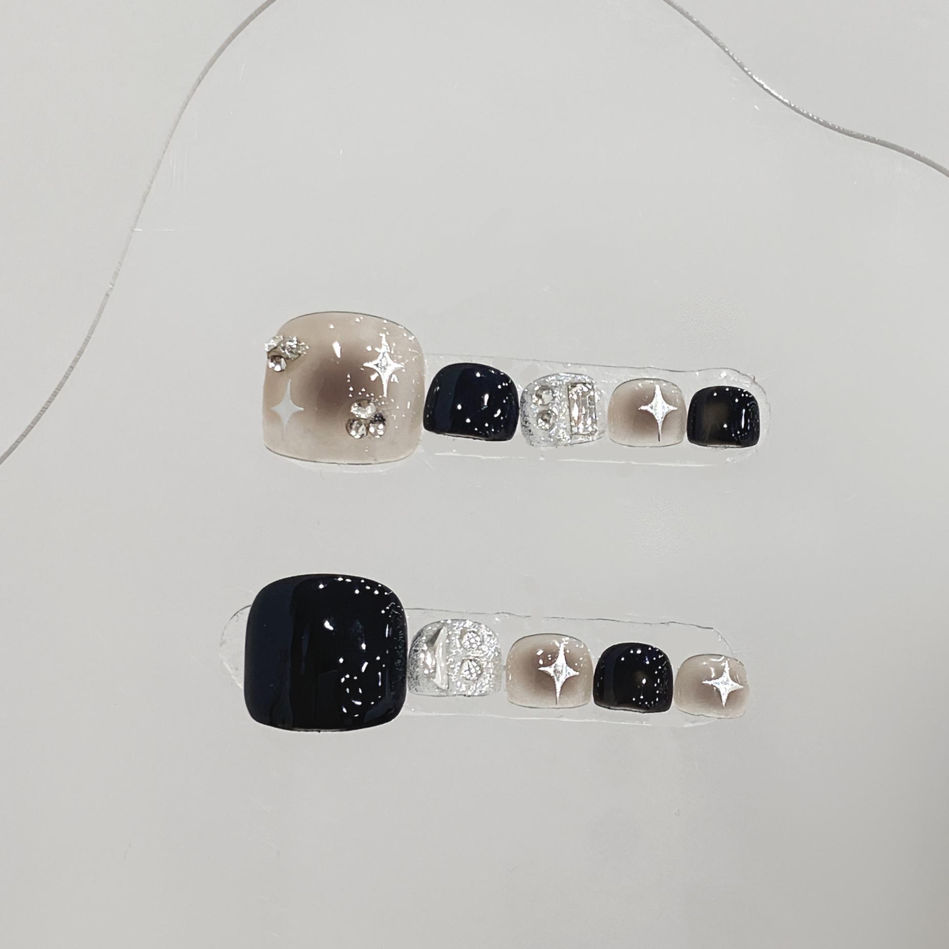 10pcs Glossy Square Fake Toena - Resin Glitter Pack ulasan dan harga