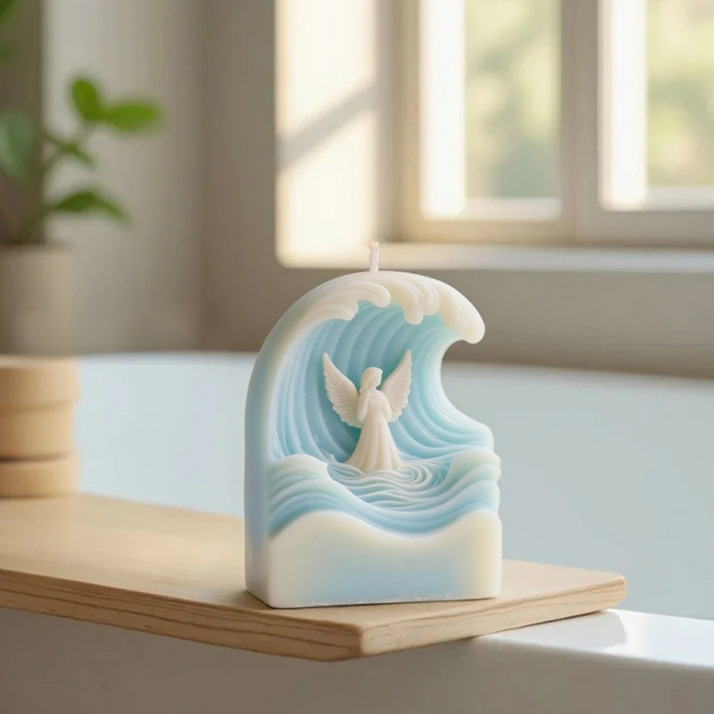 2pcs Wave Angel Silicone Mold  - Resin Ocean Wave Mold ulasan dan harga