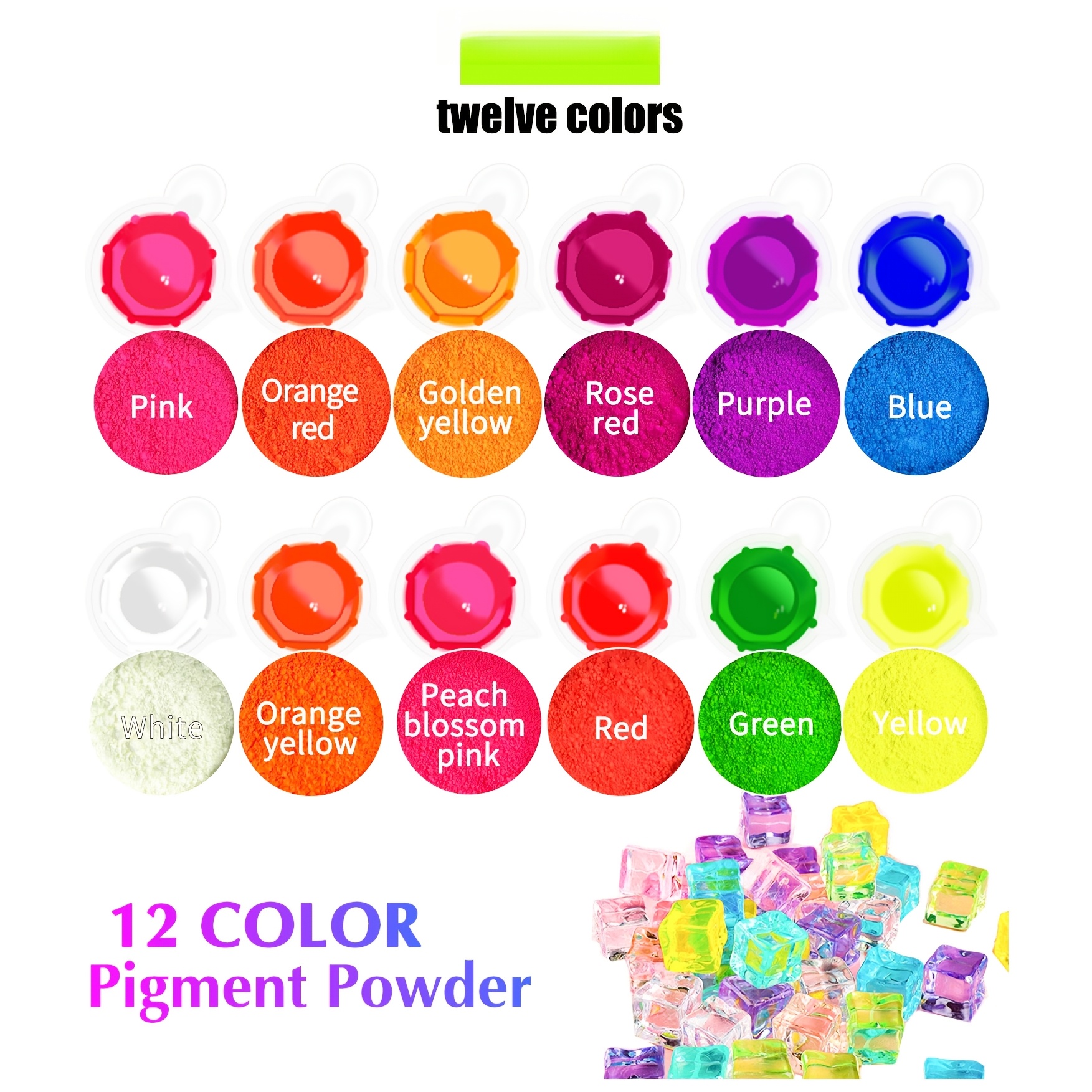Fluorescent Powder/Neon Resin  - Resin Pigment Set ulasan dan harga
