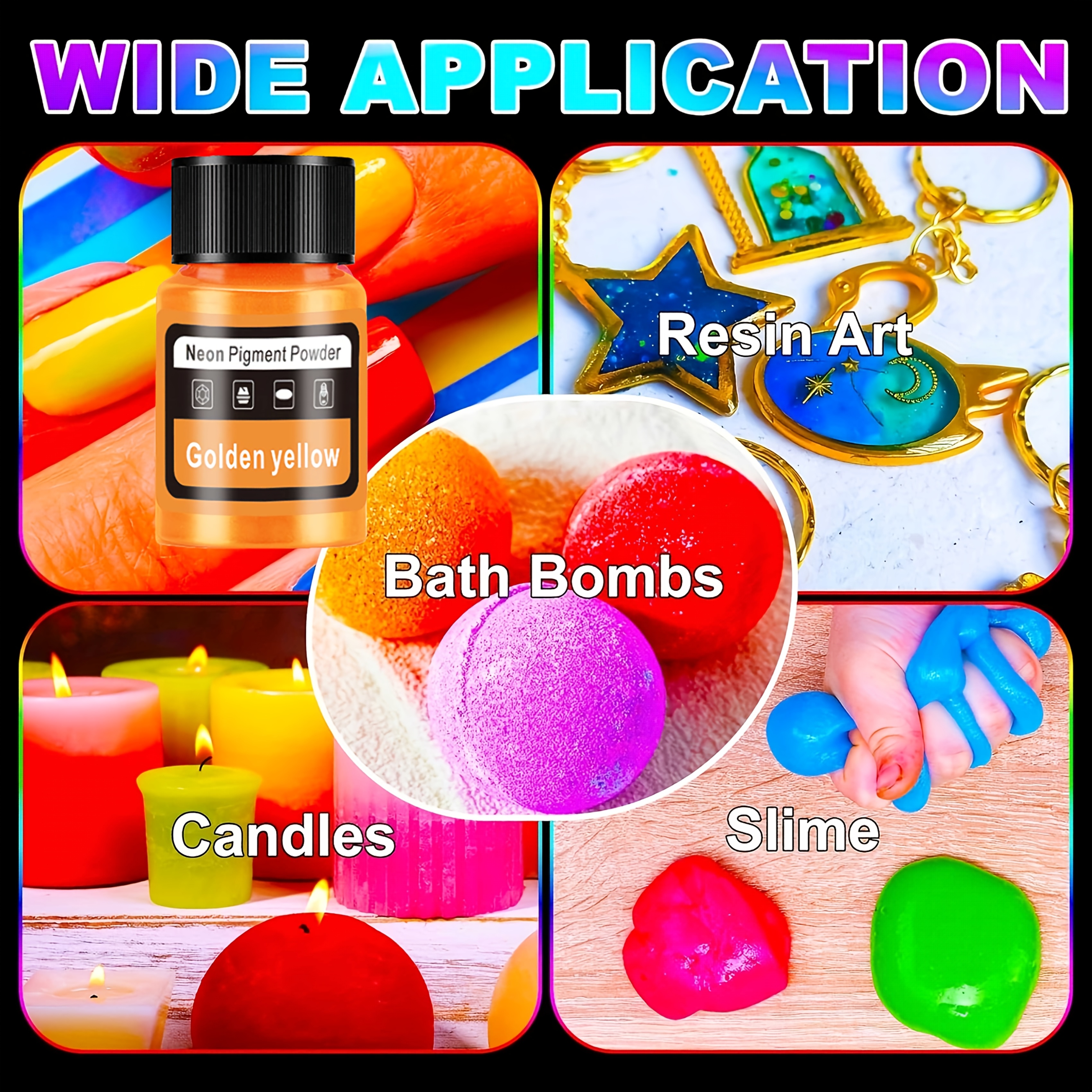 Fluorescent Powder/Neon Resin  - Resin Pigment Set ulasan dan harga